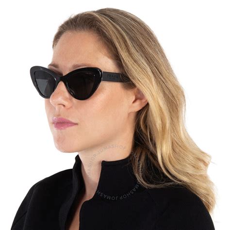 prada pr13ys sunglasses|Prada Dark Gray Cat Eye Ladies Sunglasses PR .